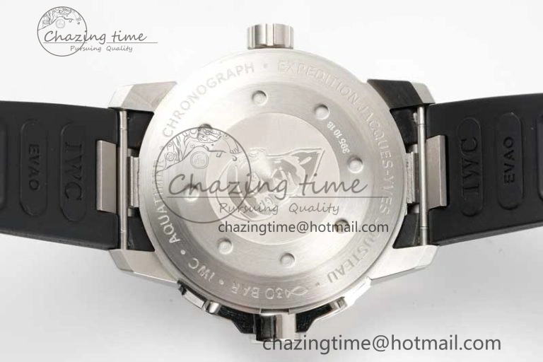 Youthful Aquatimer SS IW3290 RSF 1:1 Best Edition Blue Dial on Black Rubber Strap A 7074