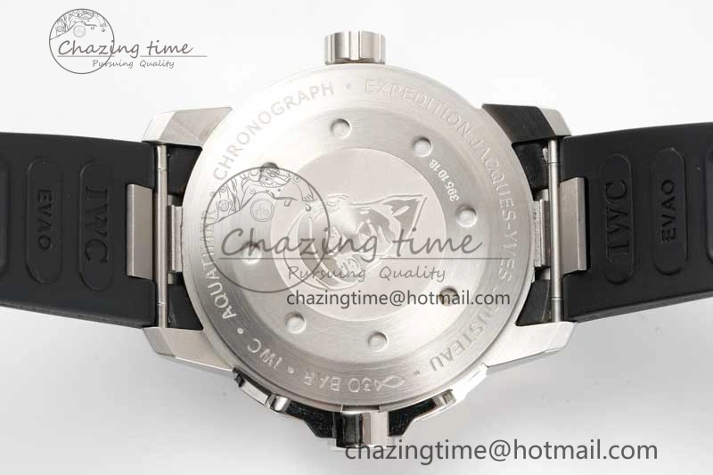 Youthful Aquatimer SS IW3290 RSF 1:1 Best Edition Blue Dial on Black Rubber Strap A 7074