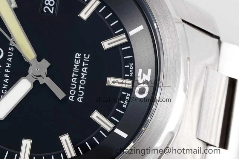 Aquatimer SS IW3290 V6SF 1:1 Best Edition Black Dial on SS Bracelet A Comfortable 7030