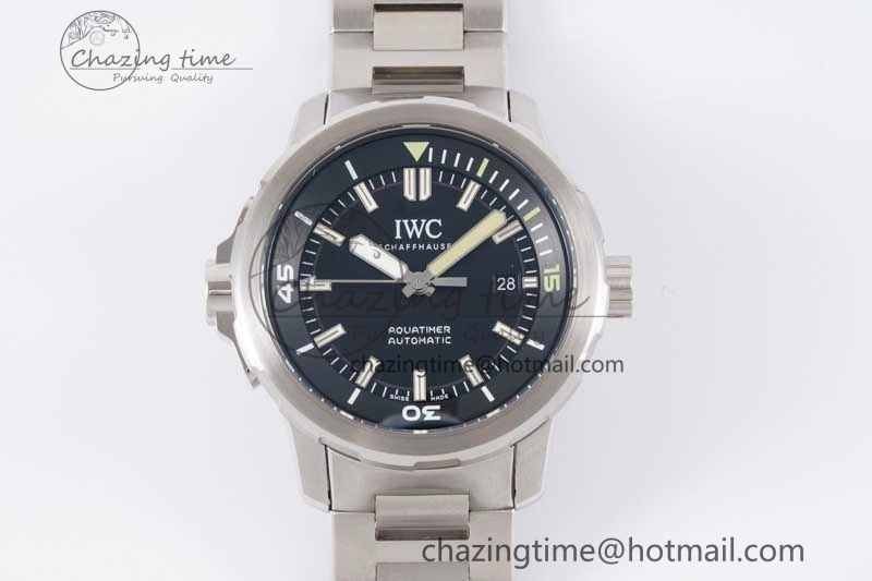 Aquatimer SS IW3290 V6SF 1:1 Best Edition Black Dial on SS Bracelet A Comfortable 7030