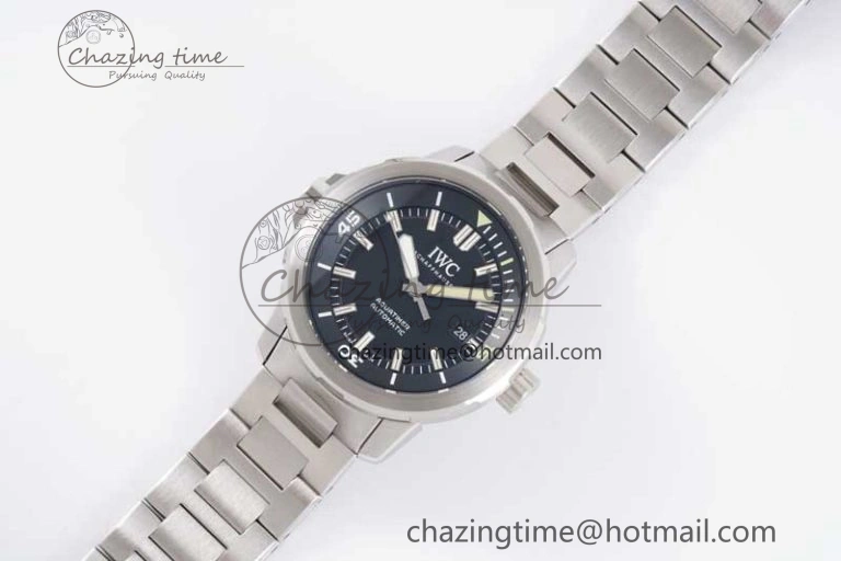 Aquatimer SS IW3290 V6SF 1:1 Best Edition Black Dial on SS Bracelet A Comfortable 7030