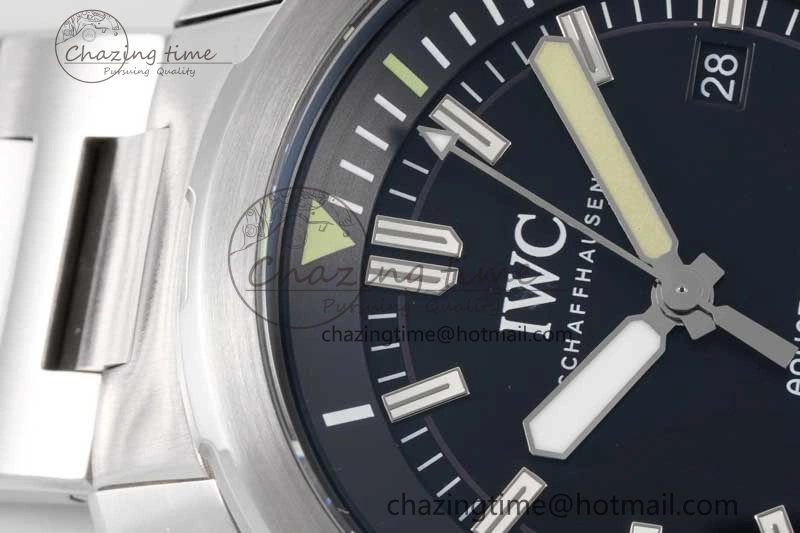 Aquatimer SS IW3290 V6SF 1:1 Best Edition Black Dial on SS Bracelet A Comfortable 7030