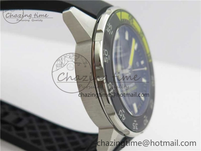 EasyCare Aquatimer SS IW356802 ZZF 1:1 Best Edition Black Dial on Black Rubber Strap MIYOTA 7128
