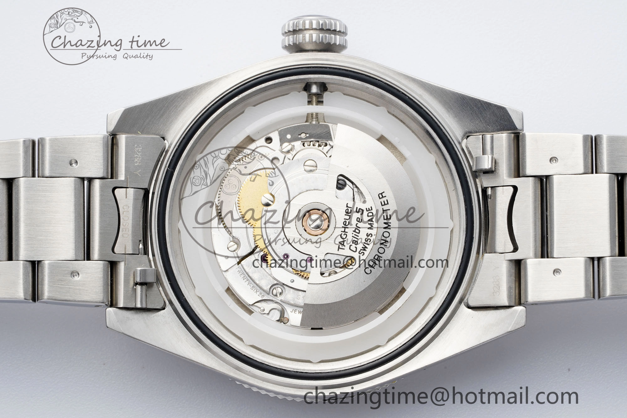 Attractive Autavia SS 42mm TARF 1:1 Best Edition Blue Dial Blue Ceramic Bezel on SS Bracelet SW 9663
