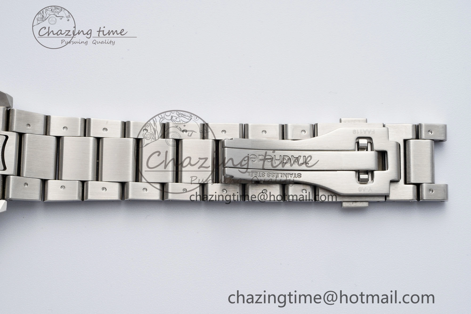 Classic Autavia SS 42mm TARF 1:1 Best Edition Gray Dial Black Ceramic Bezel on SS Bracelet SW 9656