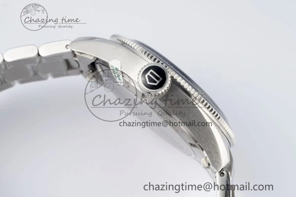 Classic Autavia SS 42mm TARF 1:1 Best Edition Gray Dial Black Ceramic Bezel on SS Bracelet SW 9656