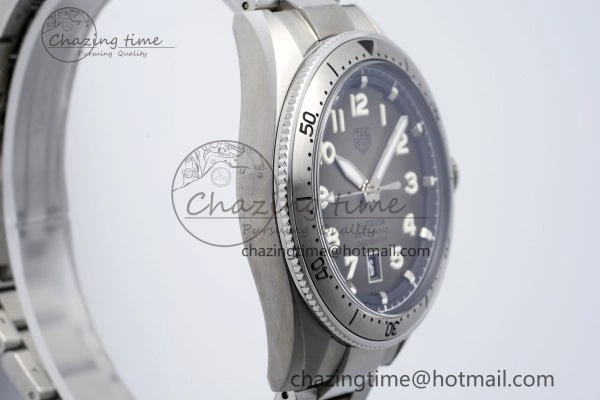 UrbanChic Autavia SS 42mm TARF 1:1 Best Edition Gray Dial SS Bezel on SS Bracelet SW 9657