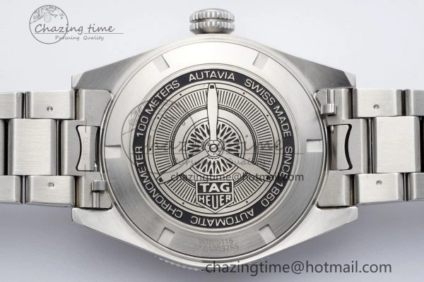 UrbanChic Autavia SS 42mm TARF 1:1 Best Edition Gray Dial SS Bezel on SS Bracelet SW 9657