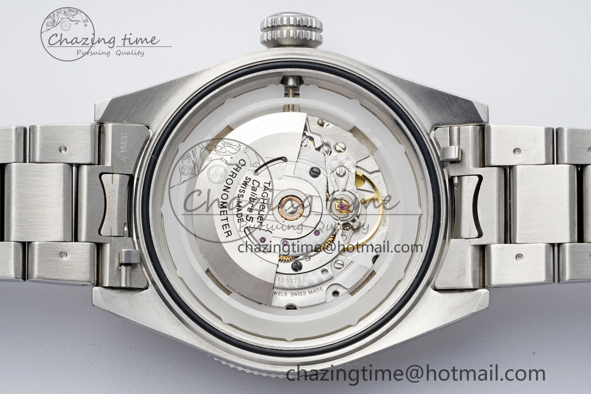UrbanChic Autavia SS 42mm TARF 1:1 Best Edition Gray Dial SS Bezel on SS Bracelet SW 9657