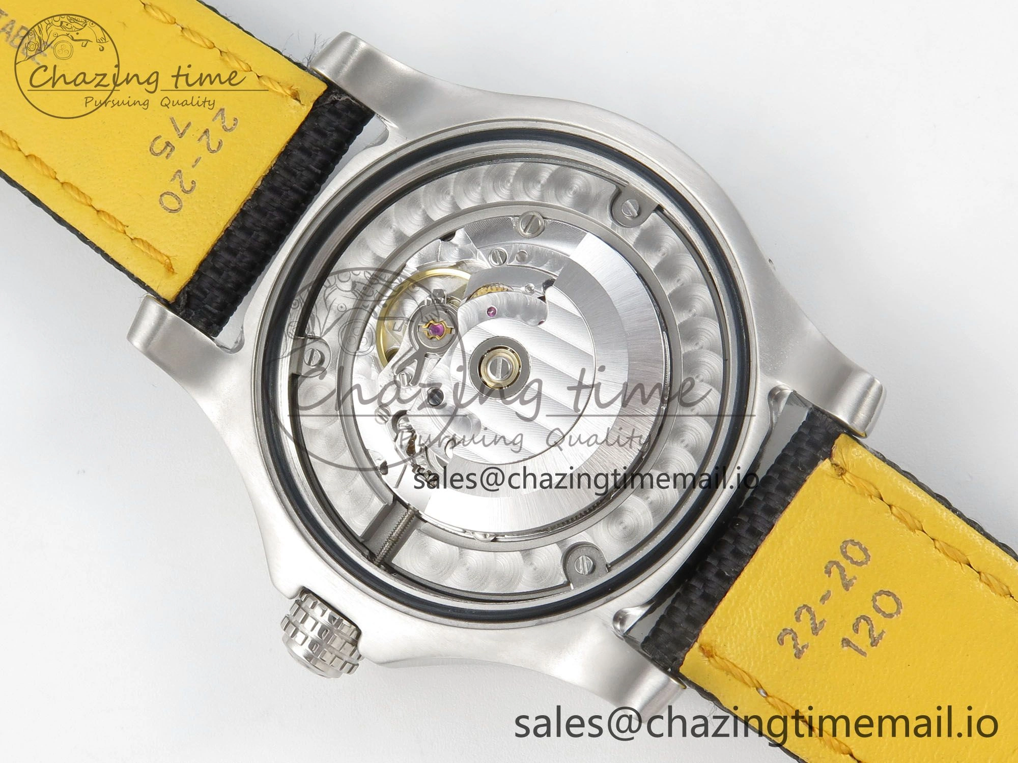 Affordable Avenger 43mm TF 1:1 Best Edition Black Dial on Black Nylon Strap A2824 V 5389