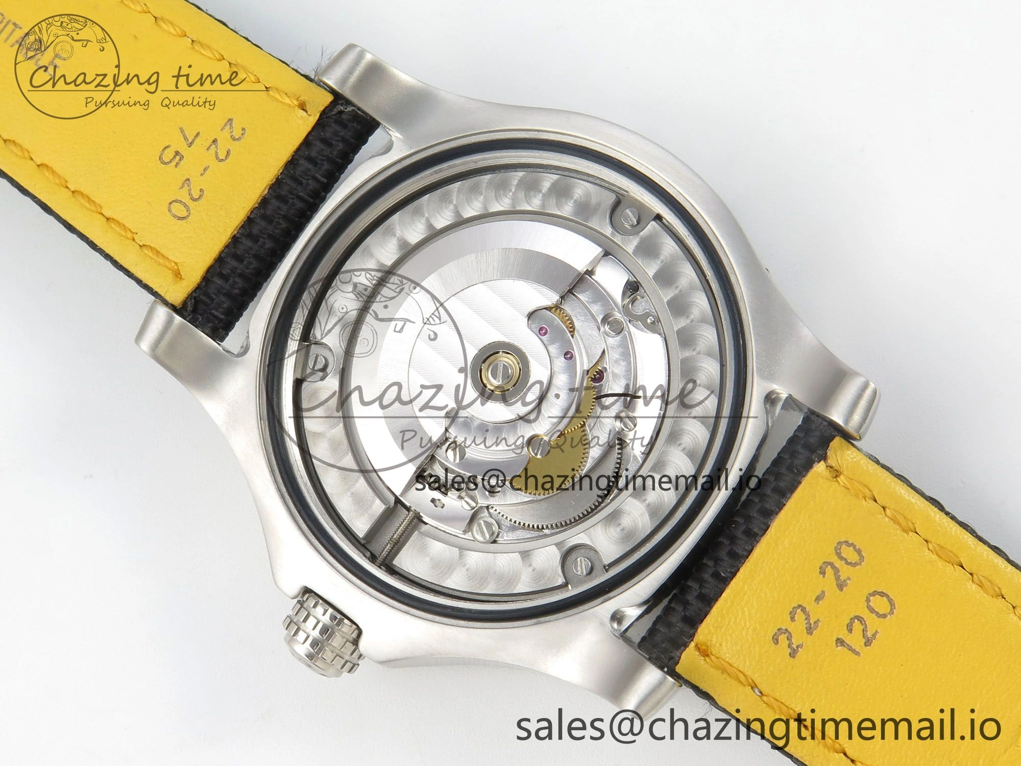 Affordable Avenger 43mm TF 1:1 Best Edition Black Dial on Black Nylon Strap A2824 V 5389