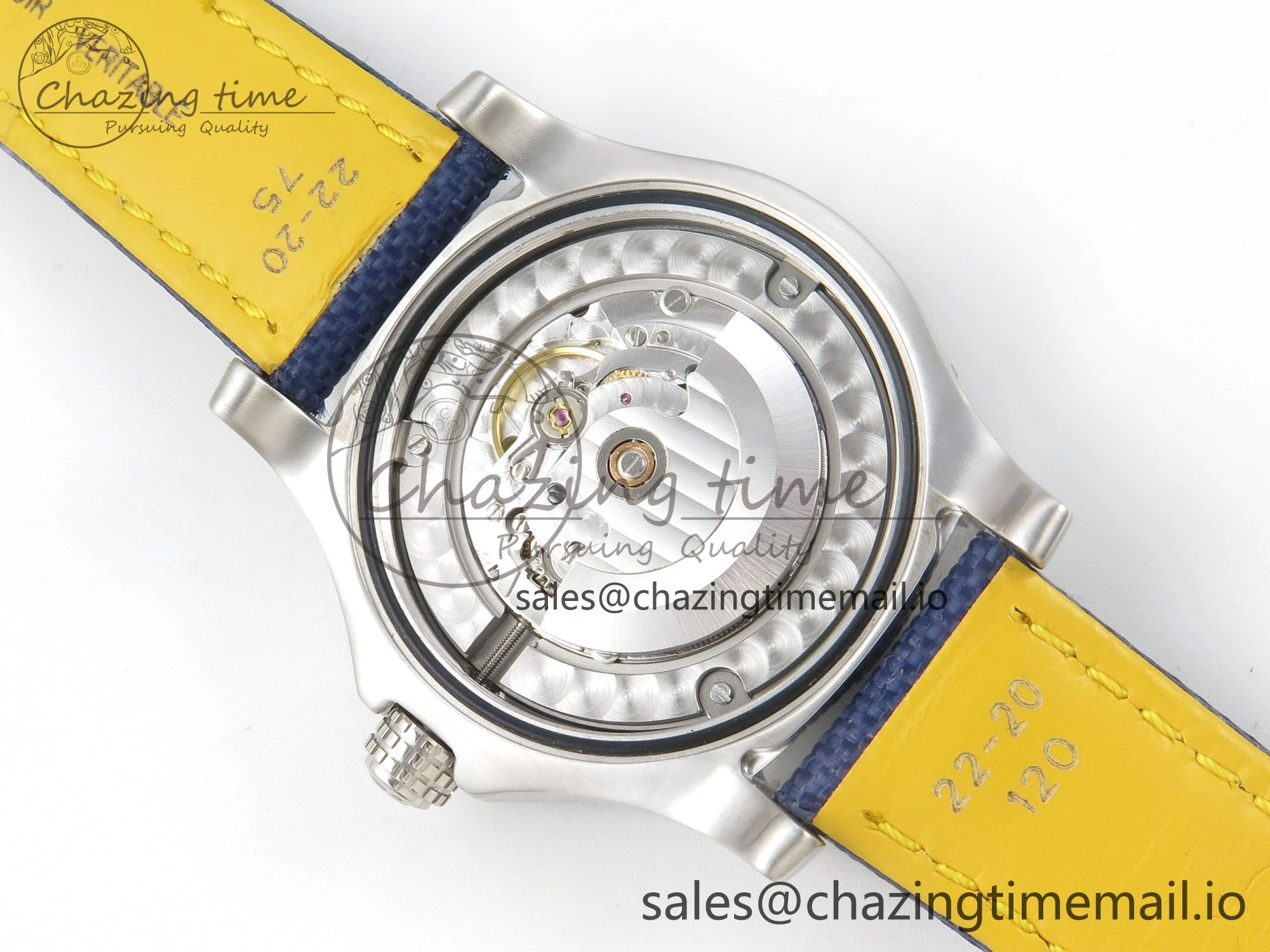 Avenger 43mm TF 1:1 Best Edition Blue Dial on Blue Nylon Strap A2824 V Classic 5390