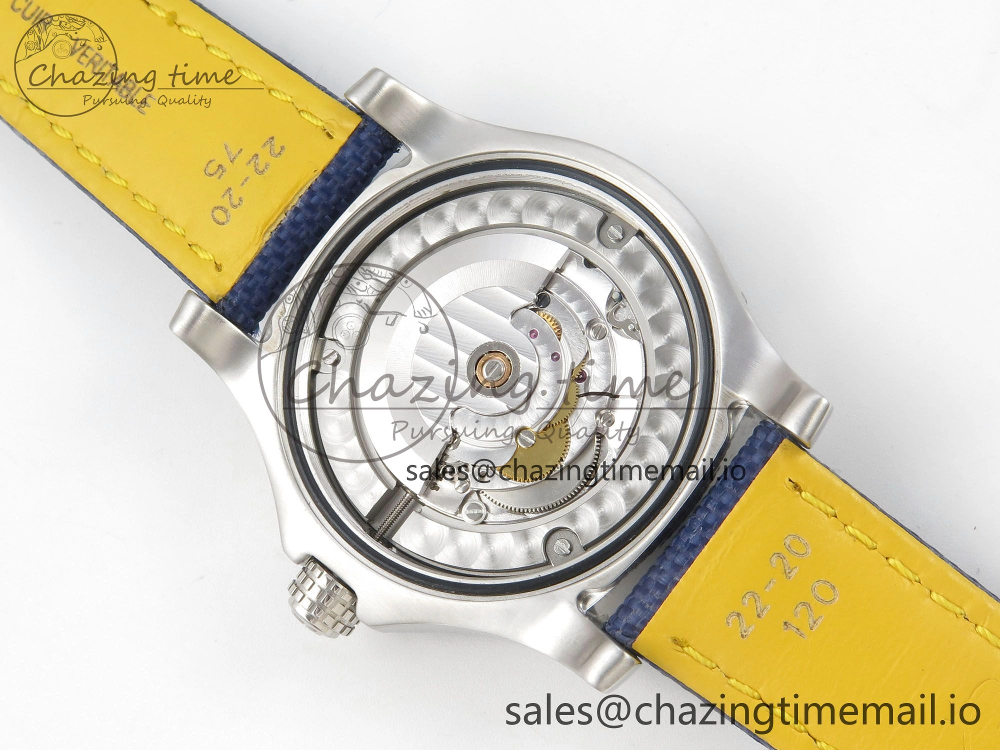 Avenger 43mm TF 1:1 Best Edition Blue Dial on Blue Nylon Strap A2824 V Classic 5390
