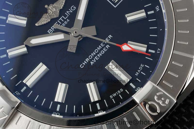 MultiPurpose Avenger Automatic 43mm SS TF 1:1 Best Edition Black Dial on Black Nylon Strap A 5542