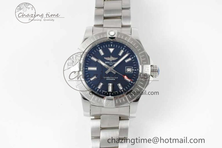 Effortless Avenger Automatic 43mm SS TF 1:1 Best Edition Black Dial on SS Bracelet A 5538