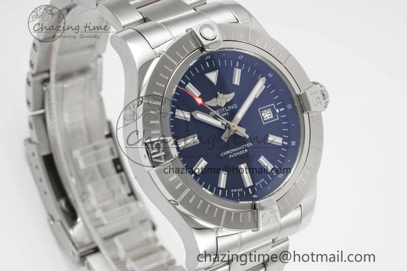 Effortless Avenger Automatic 43mm SS TF 1:1 Best Edition Black Dial on SS Bracelet A 5538