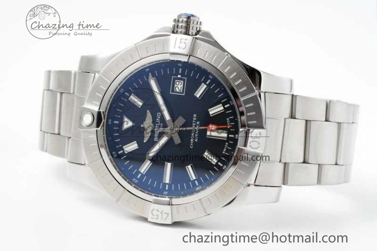 Effortless Avenger Automatic 43mm SS TF 1:1 Best Edition Black Dial on SS Bracelet A 5538
