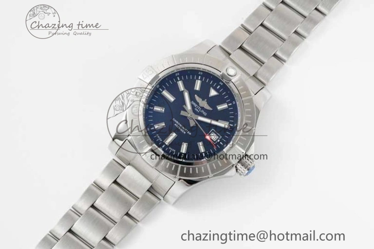Effortless Avenger Automatic 43mm SS TF 1:1 Best Edition Black Dial on SS Bracelet A 5538