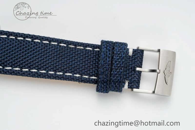 Avenger Automatic 43mm SS TF 1:1 Best Edition Blue Dial on Blue Nylon Strap A Soft 5534