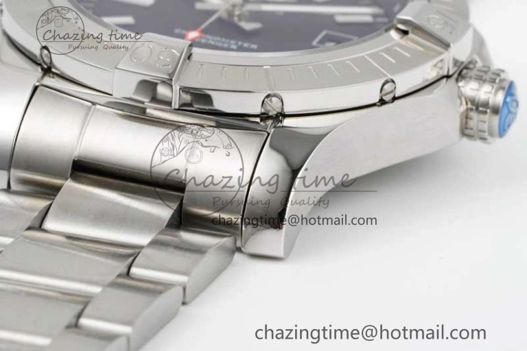 Avenger Automatic 43mm SS TF 1:1 Best Edition Blue Dial on SS Bracelet A Snug 5533