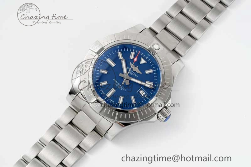 Avenger Automatic 43mm SS TF 1:1 Best Edition Blue Dial on SS Bracelet A Snug 5533