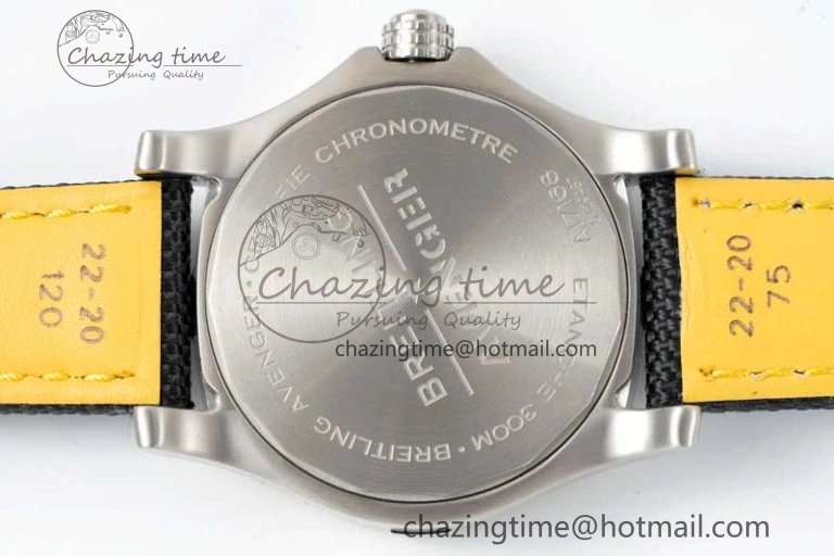 Colorful Avenger Automatic 43mm SS TF 1:1 Best Edition Yellow Dial on Black Nylon Strap A 5537