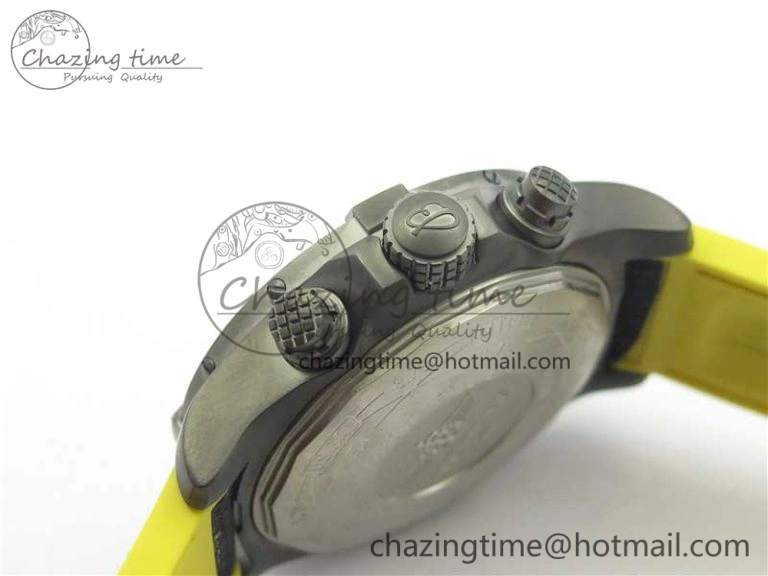 Avenger Bandit Titanium DLC B50 Best Edition Black Dial on Black Yellow Gummy strap A Minimalist 5579