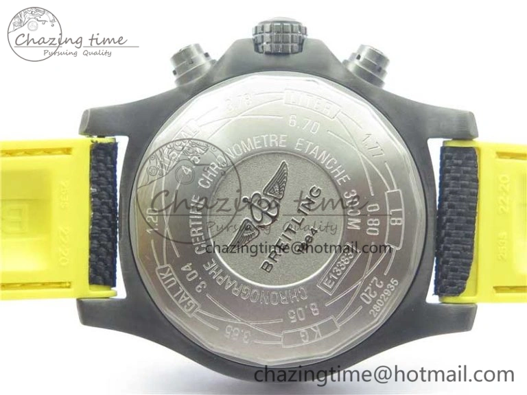 Avenger Bandit Titanium DLC B50 Best Edition Black Dial on Black Yellow Gummy strap A Minimalist 5579