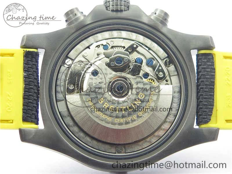 Avenger Bandit Titanium DLC B50 Best Edition Black Dial on Black Yellow Gummy strap A Minimalist 5579