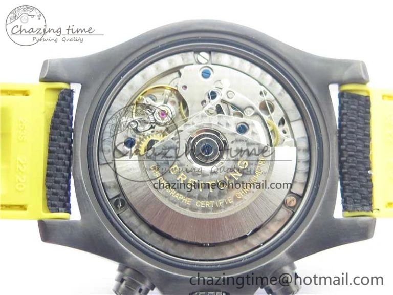 Avenger Bandit Titanium DLC B50 Best Edition Black Dial on Black Yellow Gummy strap A Minimalist 5579