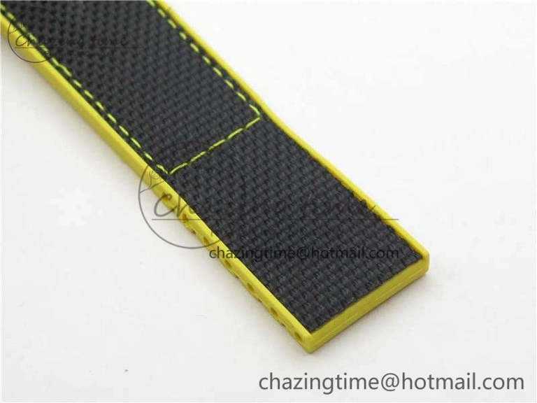 Avenger Bandit Titanium DLC B50 Best Edition Black Dial on Black Yellow Gummy strap A Minimalist 5579