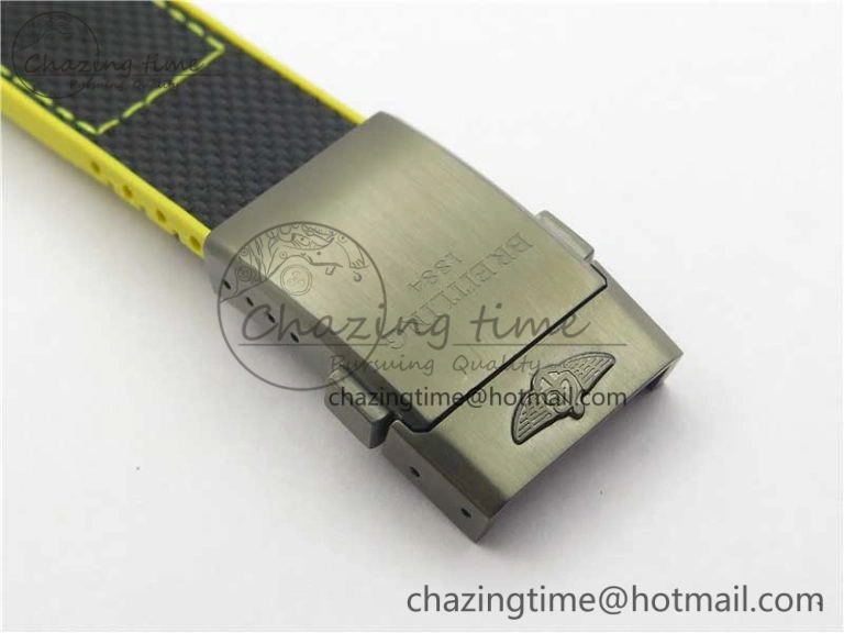 Avenger Bandit Titanium DLC B50 Best Edition Black Dial on Black Yellow Gummy strap A Minimalist 5579
