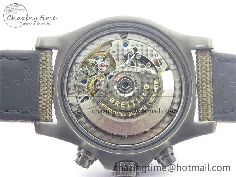 Avenger Bandit Titanium DLC B50 Best Edition Gray Carbon Dial on Green Nylon Strap A Original 5578