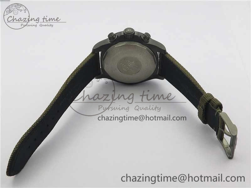 Avenger Bandit Titanium DLC B50 Best Edition Gray Carbon Dial on Green Nylon Strap A Original 5578