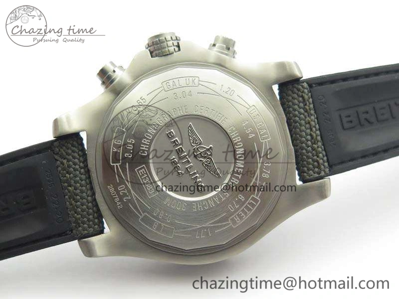 ZipUp Avenger Bandit Titanium GF 1:1 Best Edition Gray Dial On Gray Nylon Strap A7750 (Free Extra Strap) 5694