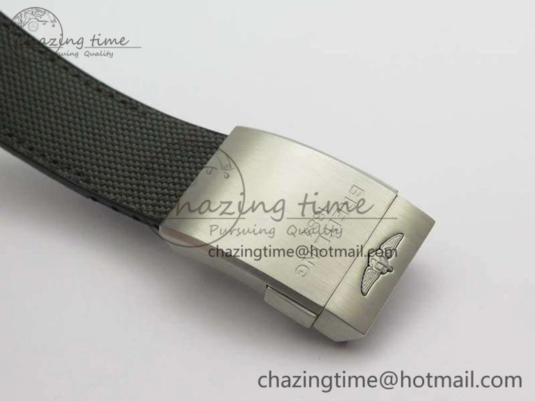 ZipUp Avenger Bandit Titanium GF 1:1 Best Edition Gray Dial On Gray Nylon Strap A7750 (Free Extra Strap) 5694