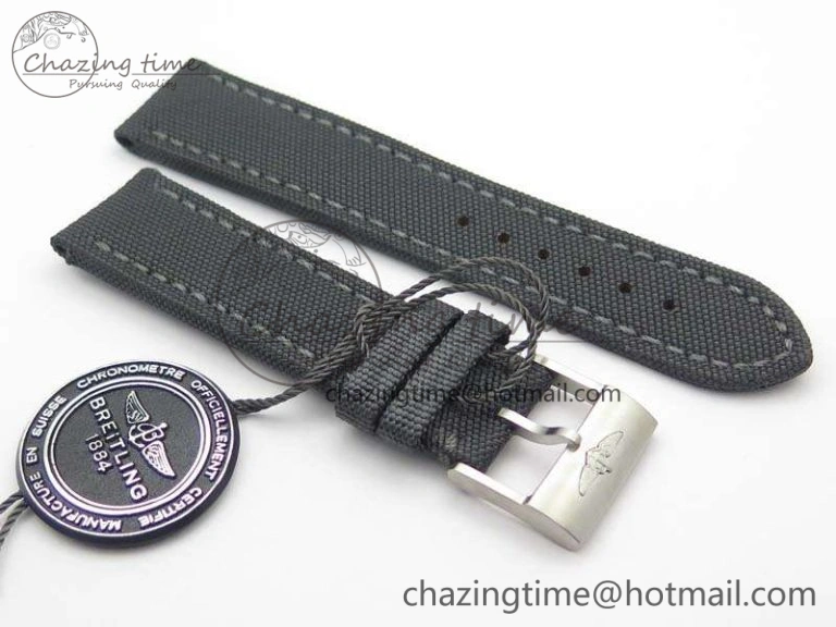 ZipUp Avenger Bandit Titanium GF 1:1 Best Edition Gray Dial On Gray Nylon Strap A7750 (Free Extra Strap) 5694