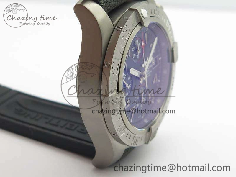 ZipUp Avenger Bandit Titanium GF 1:1 Best Edition Gray Dial On Gray Nylon Strap A7750 (Free Extra Strap) 5694