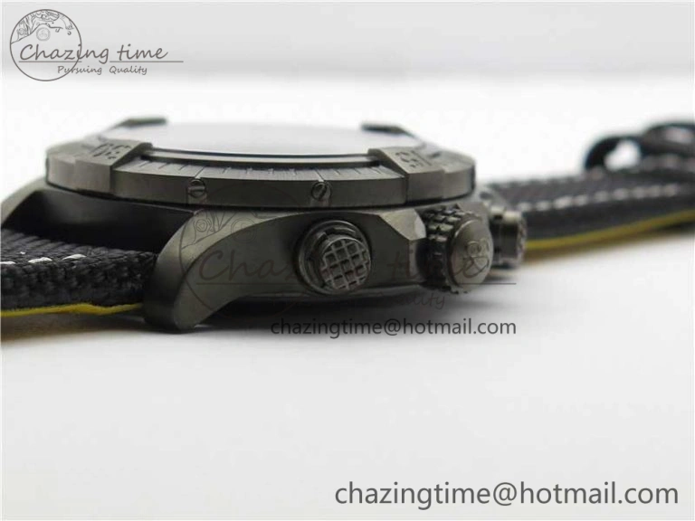 Sophisticated Avenger Bandit V13317 Titanium DLC B50 Best Edition Black Dial on Black Nylon Strap A 5573