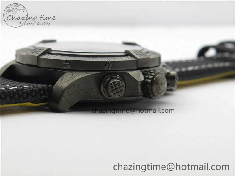 Sophisticated Avenger Bandit V13317 Titanium DLC B50 Best Edition Black Dial on Black Nylon Strap A 5573