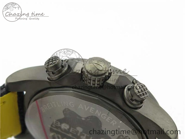 Sophisticated Avenger Bandit V13317 Titanium DLC B50 Best Edition Black Dial on Black Nylon Strap A 5573