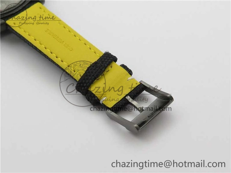 Sophisticated Avenger Bandit V13317 Titanium DLC B50 Best Edition Black Dial on Black Nylon Strap A 5573