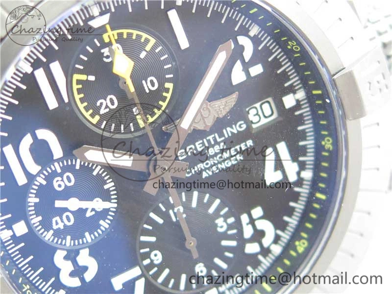 Sophisticated Avenger Bandit V13317 Titanium DLC B50 Best Edition Black Dial on Black Nylon Strap A 5573
