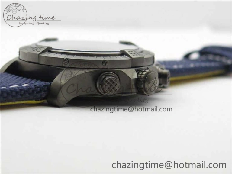 SoftTouch Avenger Bandit V13317 Titanium DLC B50 Best Edition Blue Dial on Blue Nylon Strap A 5572