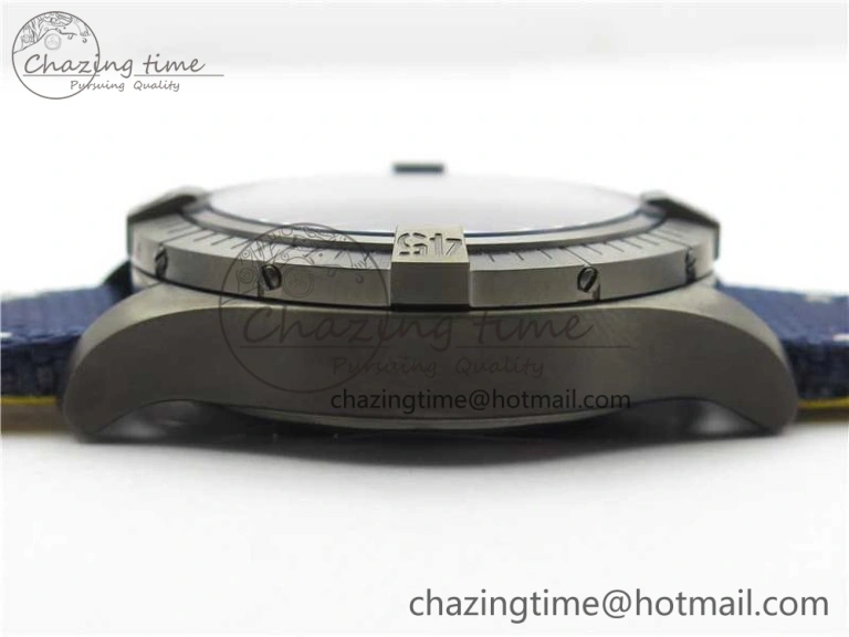 SoftTouch Avenger Bandit V13317 Titanium DLC B50 Best Edition Blue Dial on Blue Nylon Strap A 5572