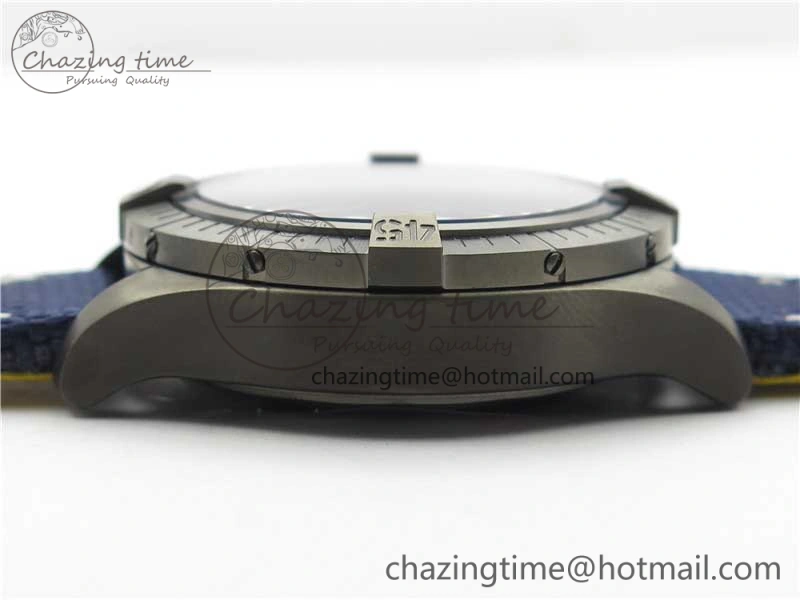 SoftTouch Avenger Bandit V13317 Titanium DLC B50 Best Edition Blue Dial on Blue Nylon Strap A 5572