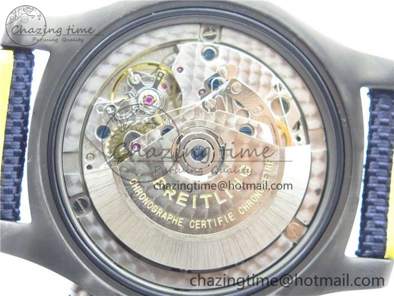 SoftTouch Avenger Bandit V13317 Titanium DLC B50 Best Edition Blue Dial on Blue Nylon Strap A 5572