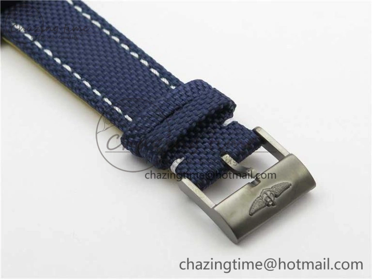 SoftTouch Avenger Bandit V13317 Titanium DLC B50 Best Edition Blue Dial on Blue Nylon Strap A 5572