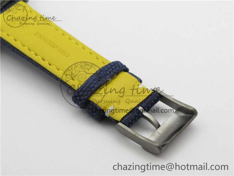 SoftTouch Avenger Bandit V13317 Titanium DLC B50 Best Edition Blue Dial on Blue Nylon Strap A 5572