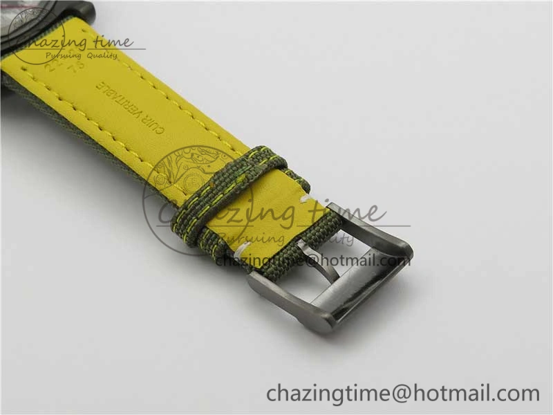 Compact Avenger Bandit V13317 Titanium DLC B50 Best Edition Green Dial on Green Nylon Strap A 5570
